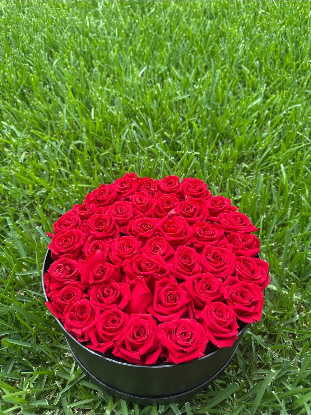 Natural (eternal roses) Luxury Red Rose Bouquet Arrangement